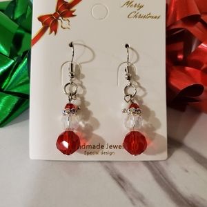 Santa Christmas Dangling Earrings